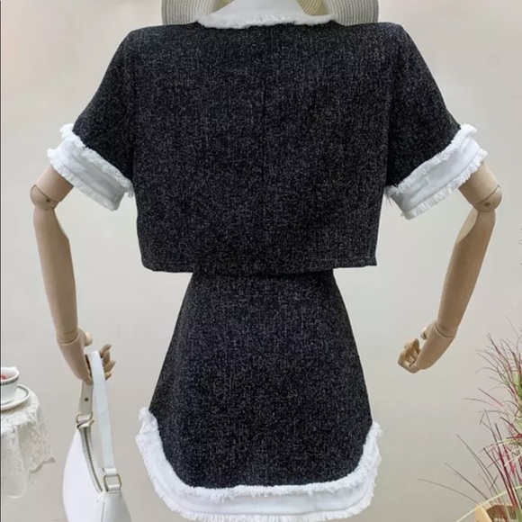 Tweed skirt 2 pieces set - Picture 4 of 9